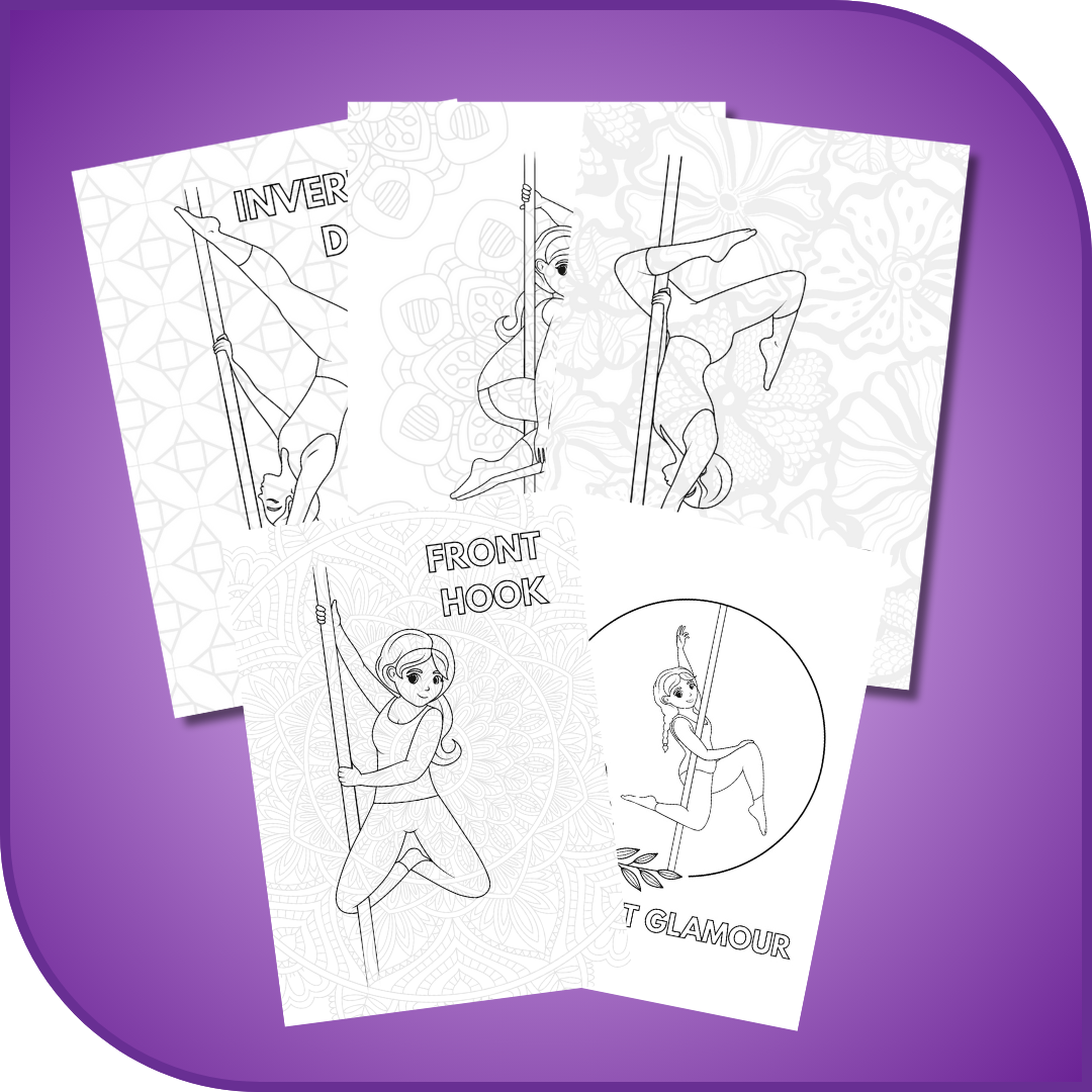 Pole Tricks Colouring and Mindfulness Book