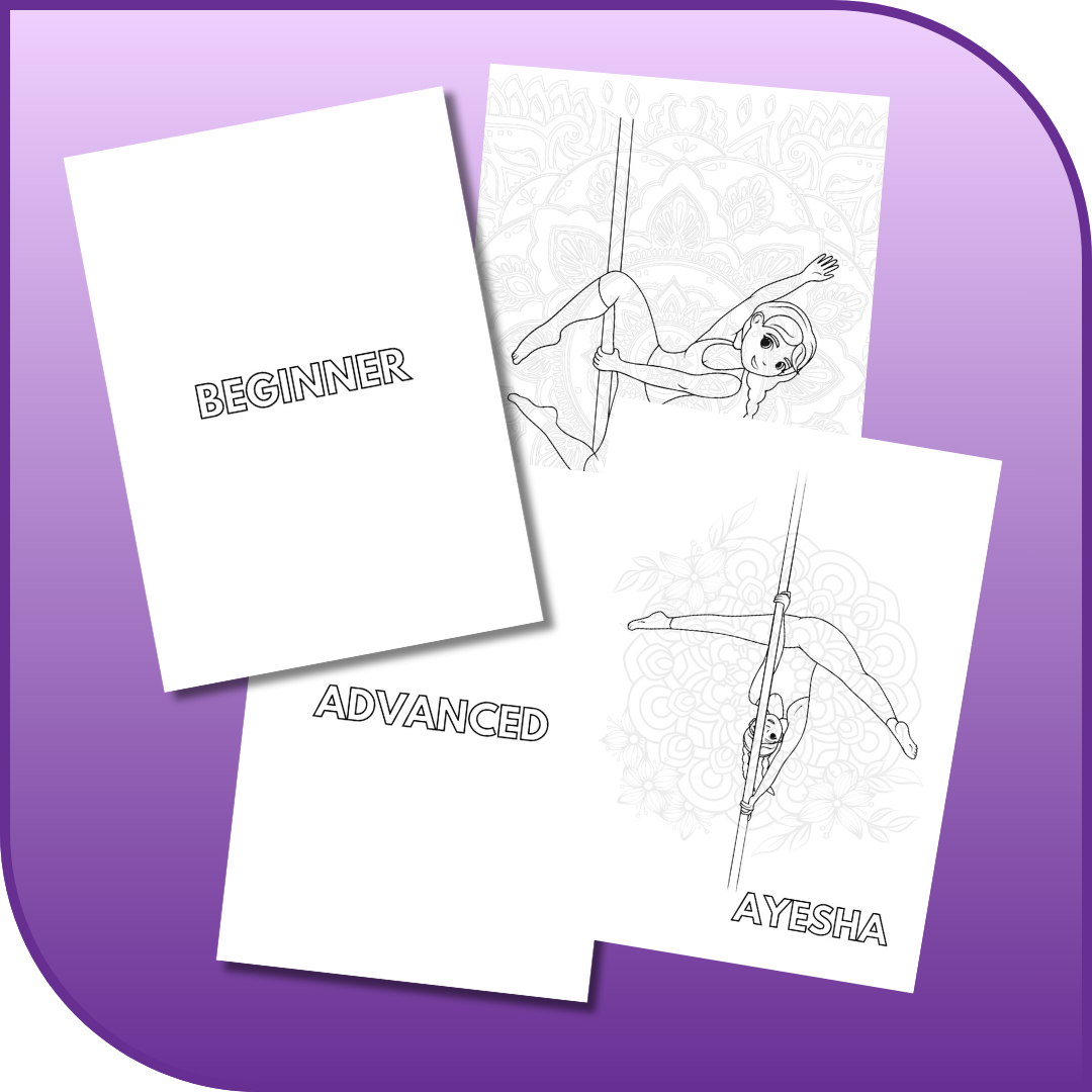 Pole Tricks Colouring and Mindfulness Book